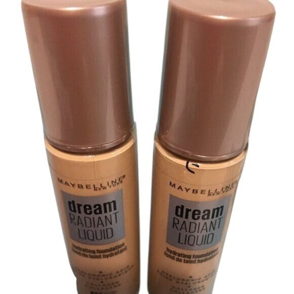 Maybelline Foundation Dream Radiant Liquid Hydrating 1oz  Nude 40 Lot of 2 New - Picture 1 of 2